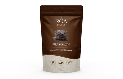RÓA DAILY SEA SALT WITH CHIA SEED BROWNIE BRITTLE 30G