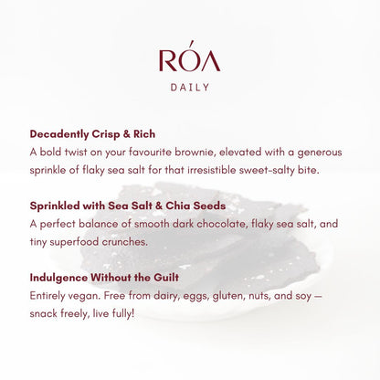 RÓA DAILY SEA SALT WITH CHIA SEED BROWNIE BRITTLE 30G