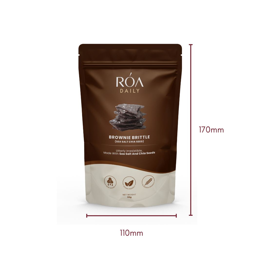 RÓA DAILY SEA SALT WITH CHIA SEED BROWNIE BRITTLE 30G